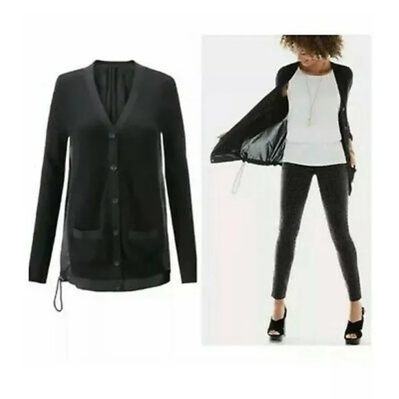 CAbi #5143 Black Windbreaker Cardigan Small - Image 2
