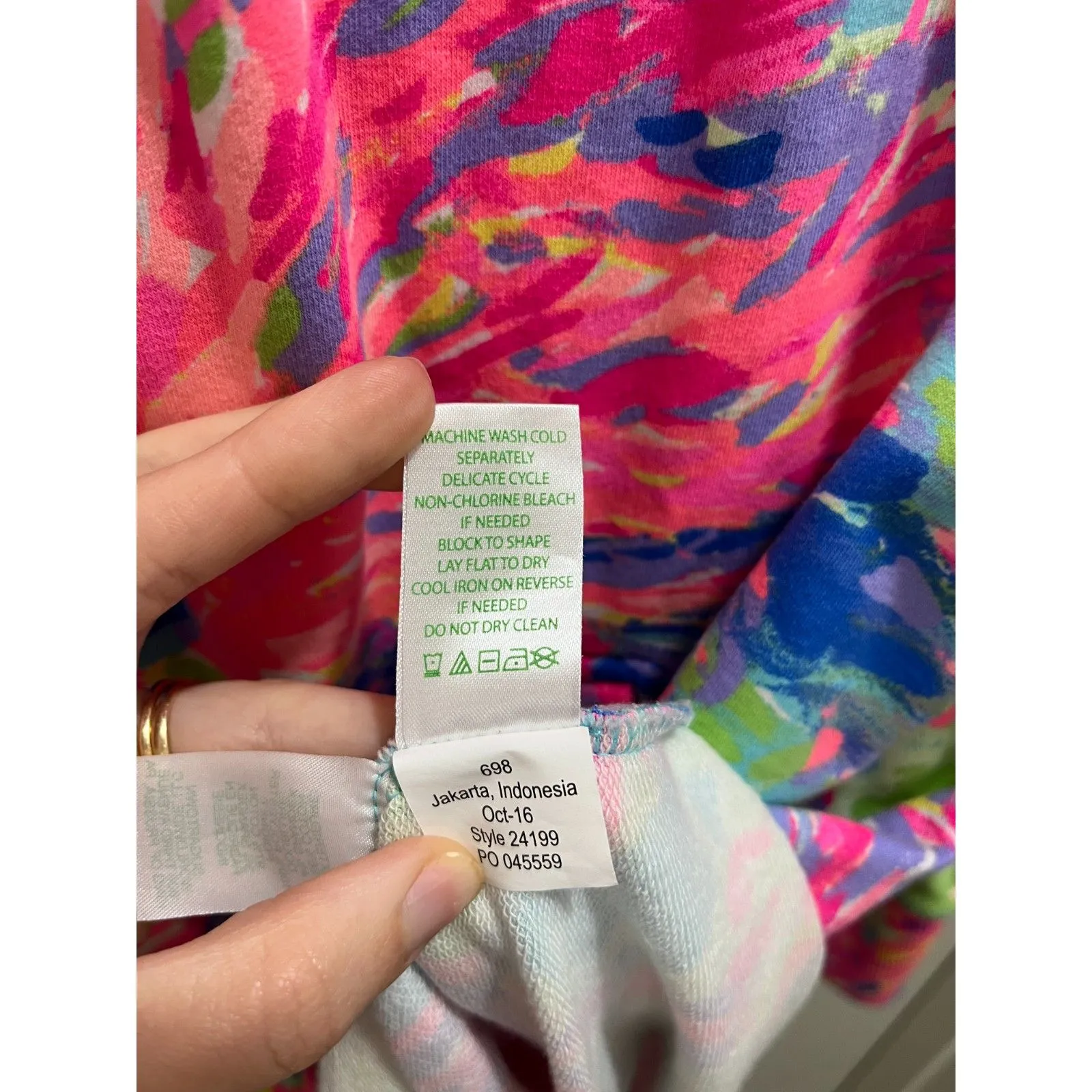 Lilly Pulitzer Deedee Swing Jacket Palm Beach Coral Size Small French Terry - Image 7