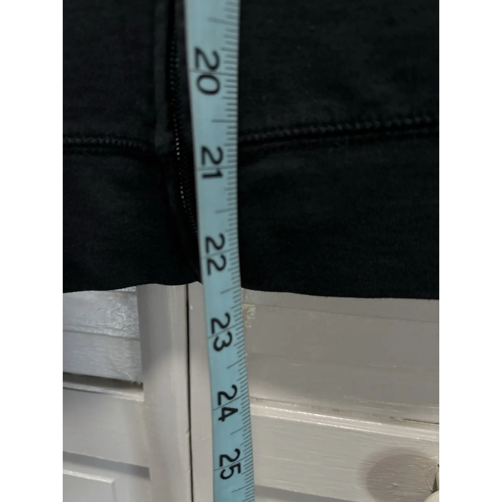 Onque Casuals Black Rhinestone Detail Zip Up Hood Jacket Pockets Size L Size L - Image 3