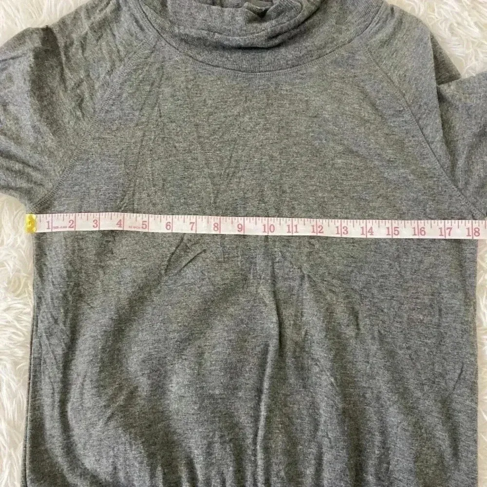 ATHLETA Duran Dolman Gray Women's Tunic Dress Size Small Cowl Neck Thumb… - Image 8