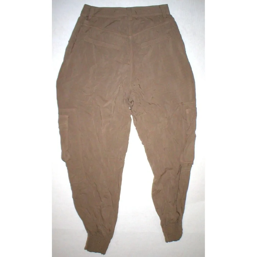 New Womens Designer Pants Italy 40 2 4 Brown Viscose Gaetano Navarra Jogger NWT - Image 6
