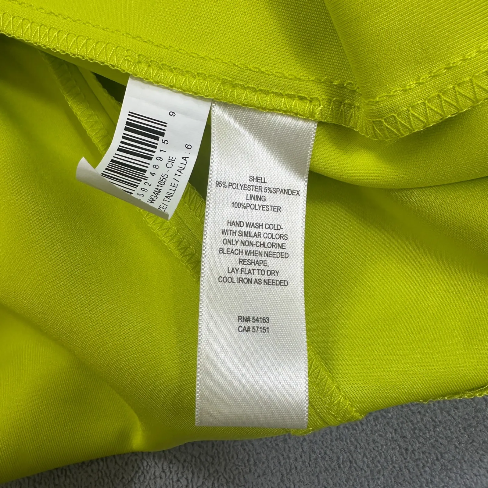 NWT Willow Glenn Dress Women 6 Chartreuse Green Party Ruffle Sleeve Back Zip - Image 12