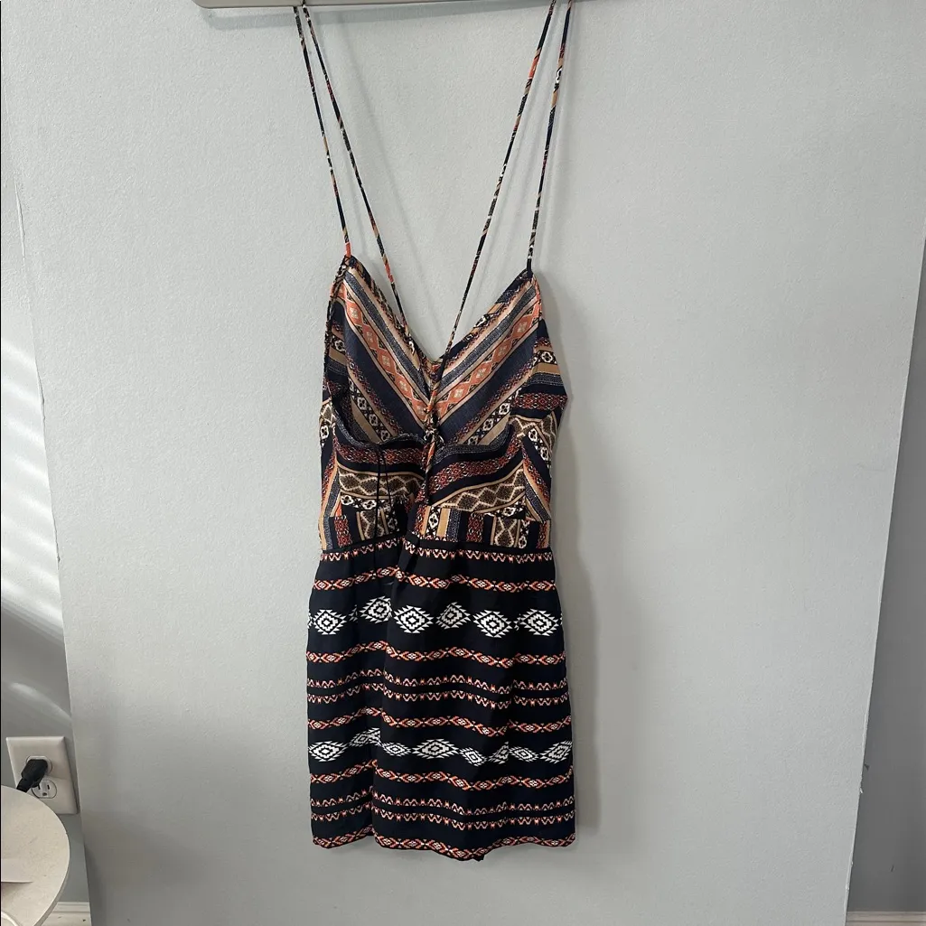 Jealous Tomato Boho Printed Spaghetti Strap Romper - Image 4