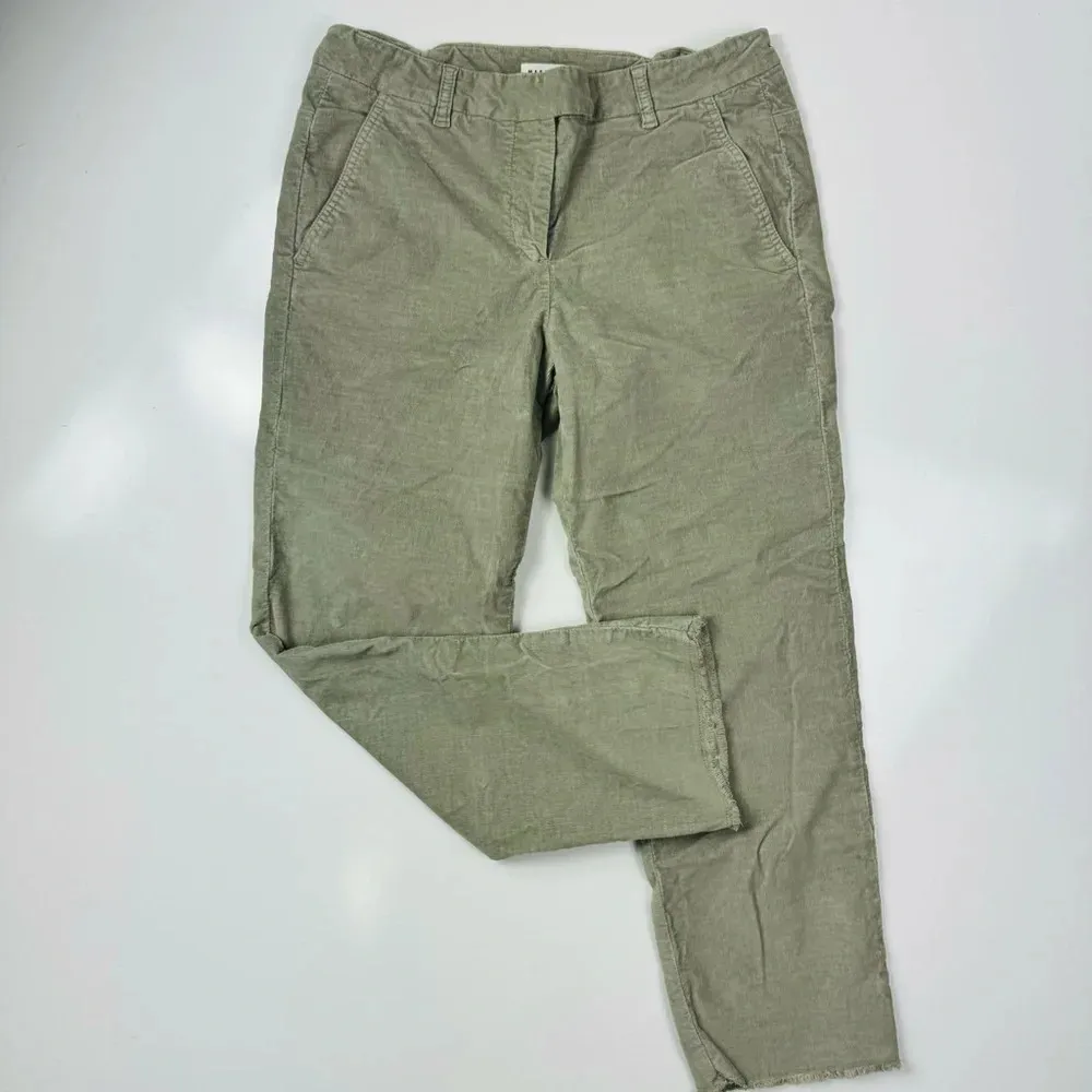 MASSCOB Made In Spain Sage Green‎ Corduroy Straight Leg Pants Size 6 - Image 3