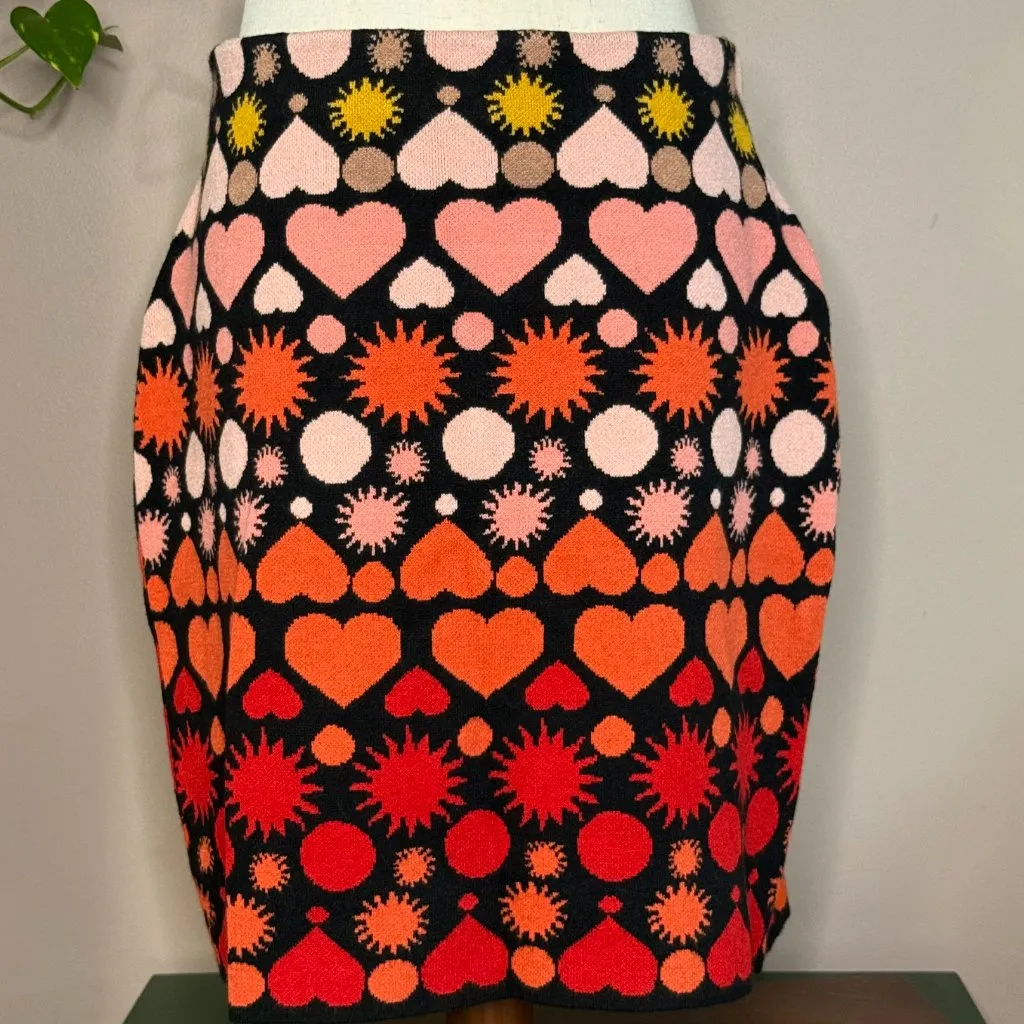 Anthropologie Graphic Knit Pencil Skirt – Women's Size Large - Image 8