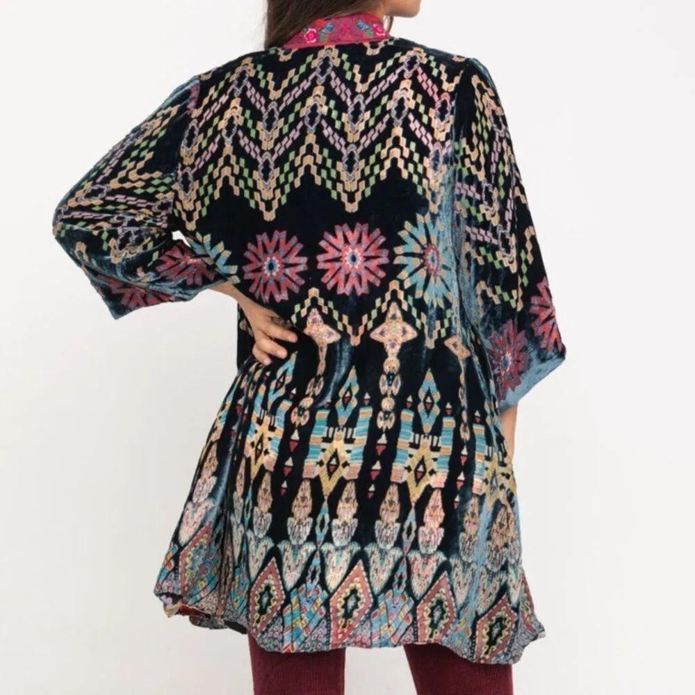 JOHNNY WAS - WOMEN'S‎ PAYDEN REVERSIBLE KIMONO size XS - Image 3
