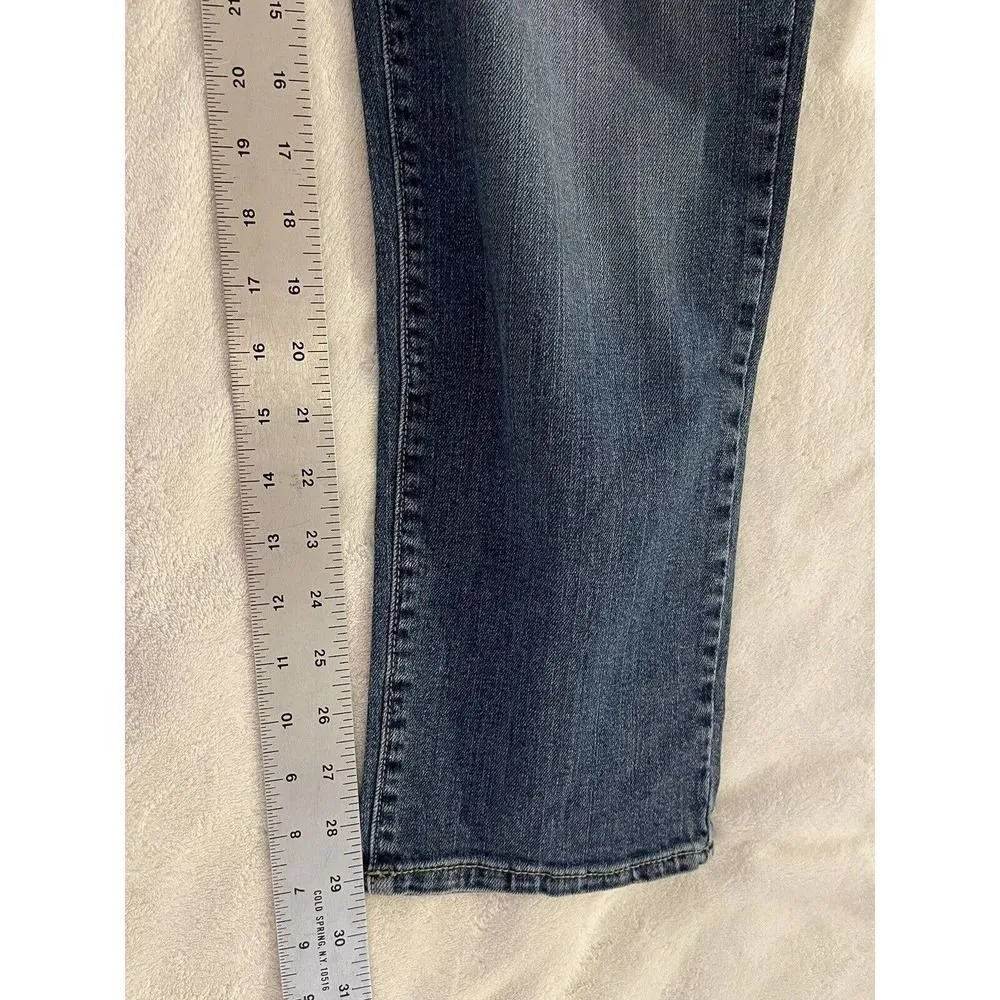Eddie Bauer Women's Size 16 Blue Jeans Denim Boyfriend Slim Pockets - Image 6