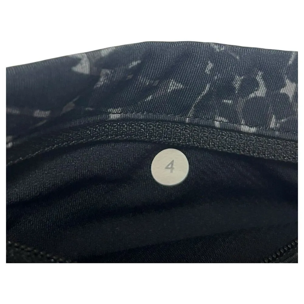 Lululemon Leggings Womens 4 Capri Geometric Leggings Logo Athletic Yoga Black - Image 9