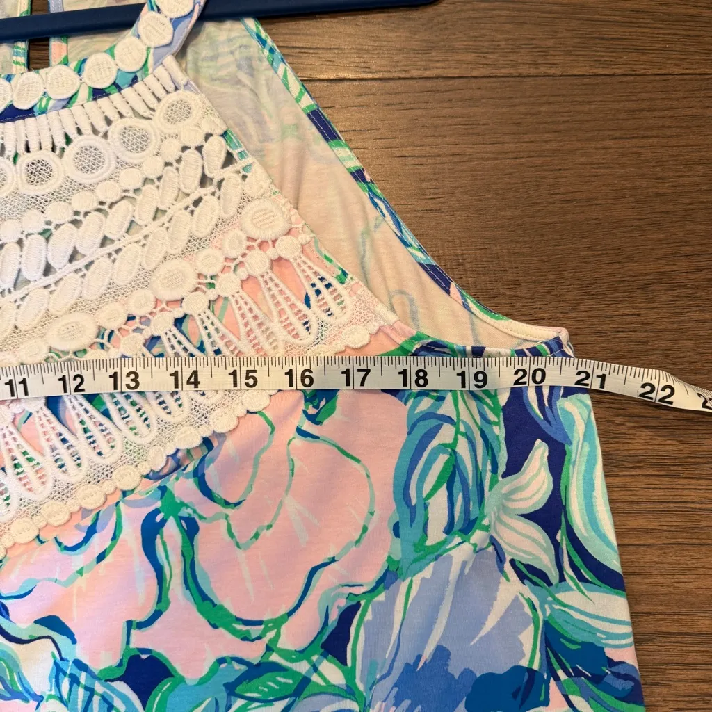 Lilly Pulitzer NWOT Multi Party Thyme Dawn Top, XL - Image 5