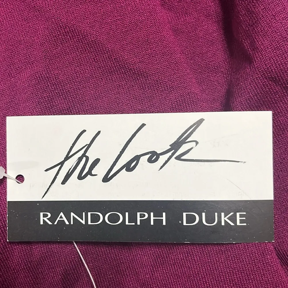 The Look Randolph Duke Tank Top Sz L Sequins Silk Blend Career Holidays Worship Purple Size L - Image 6