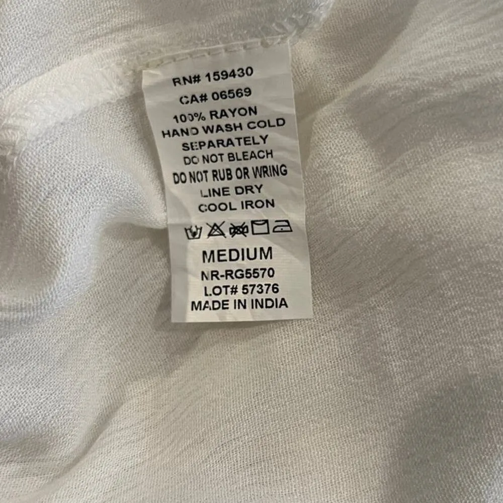 Elan A-Line Tiered Mini Dress Coverup Size Medium - Image 7