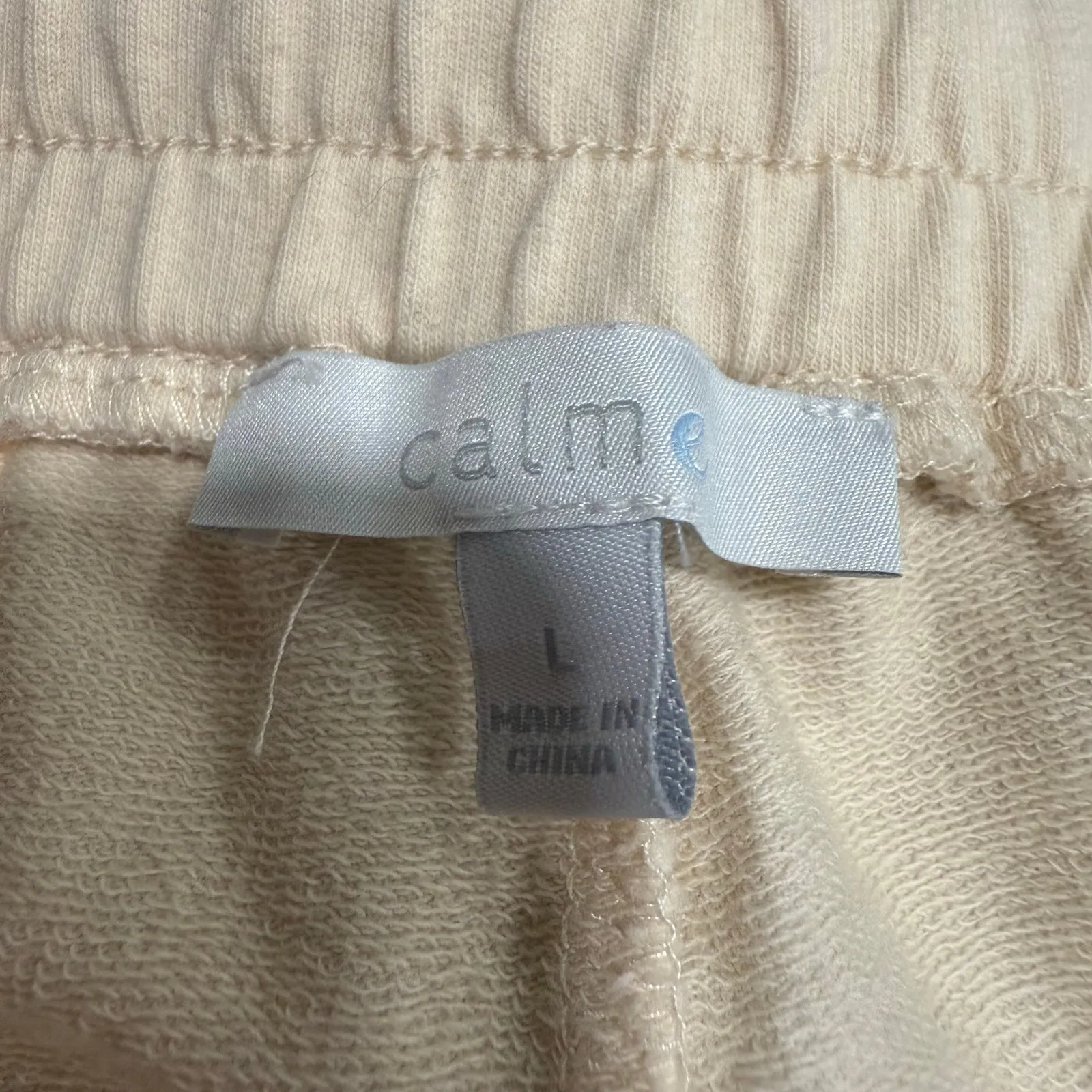 Johnny Was Calme Cream Drawstring Joggers Sz L - Image 5