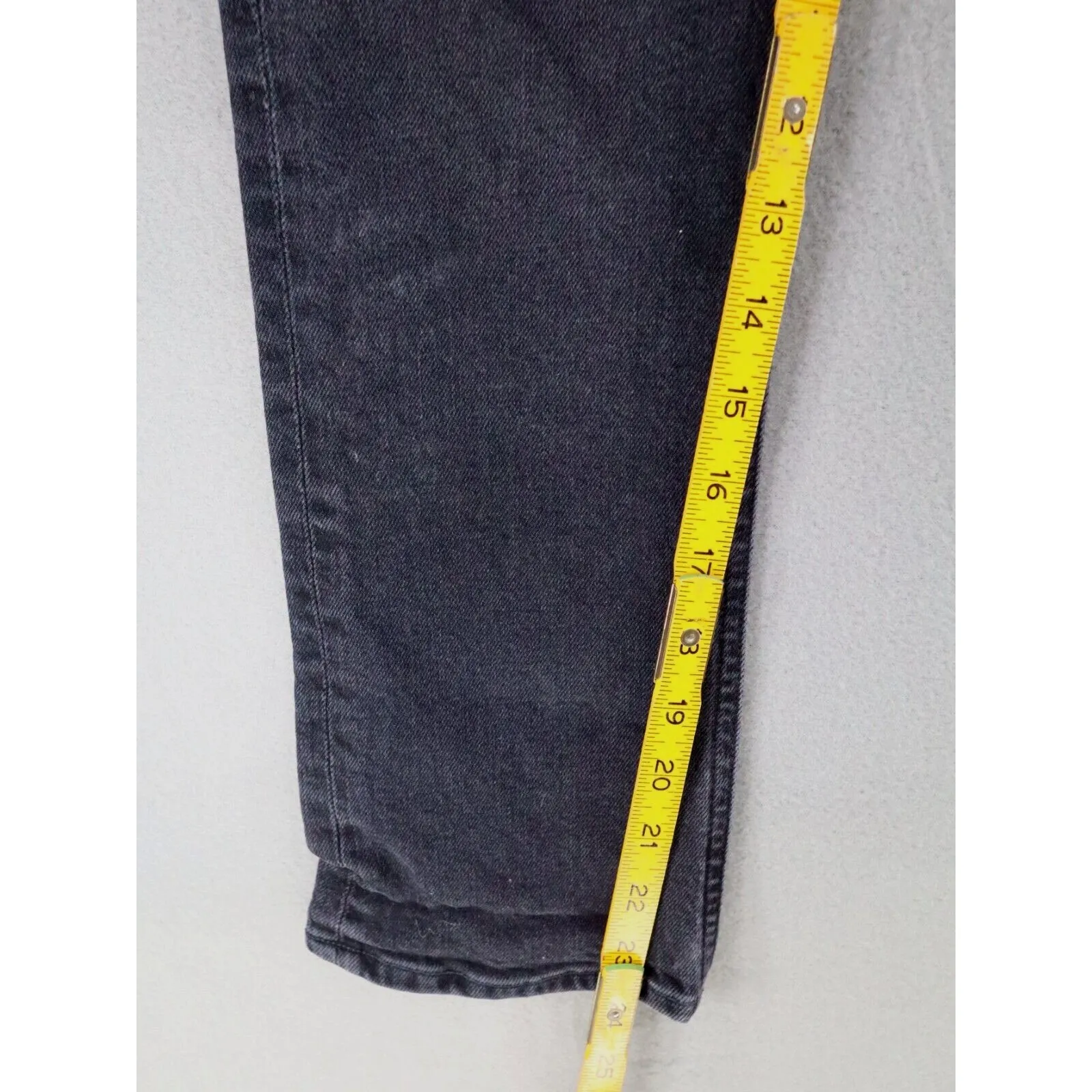 AGOLDE Riley High Rise Straight Crop Jeans Panoramic Black Denim Size 24 $198 - Image 7