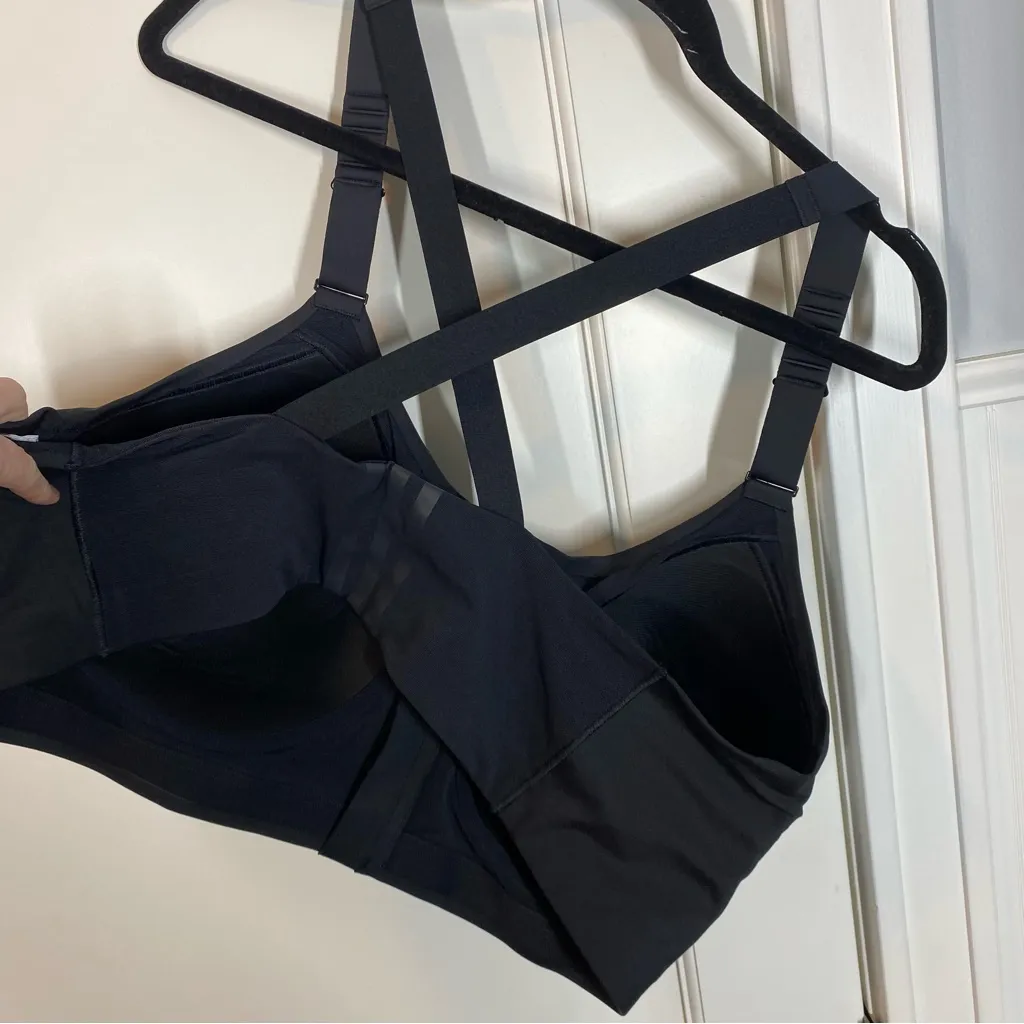 Adidas TLRD Impact Training High-Support Bra Plus Black Luxe Zip 46DD‎ - Image 5