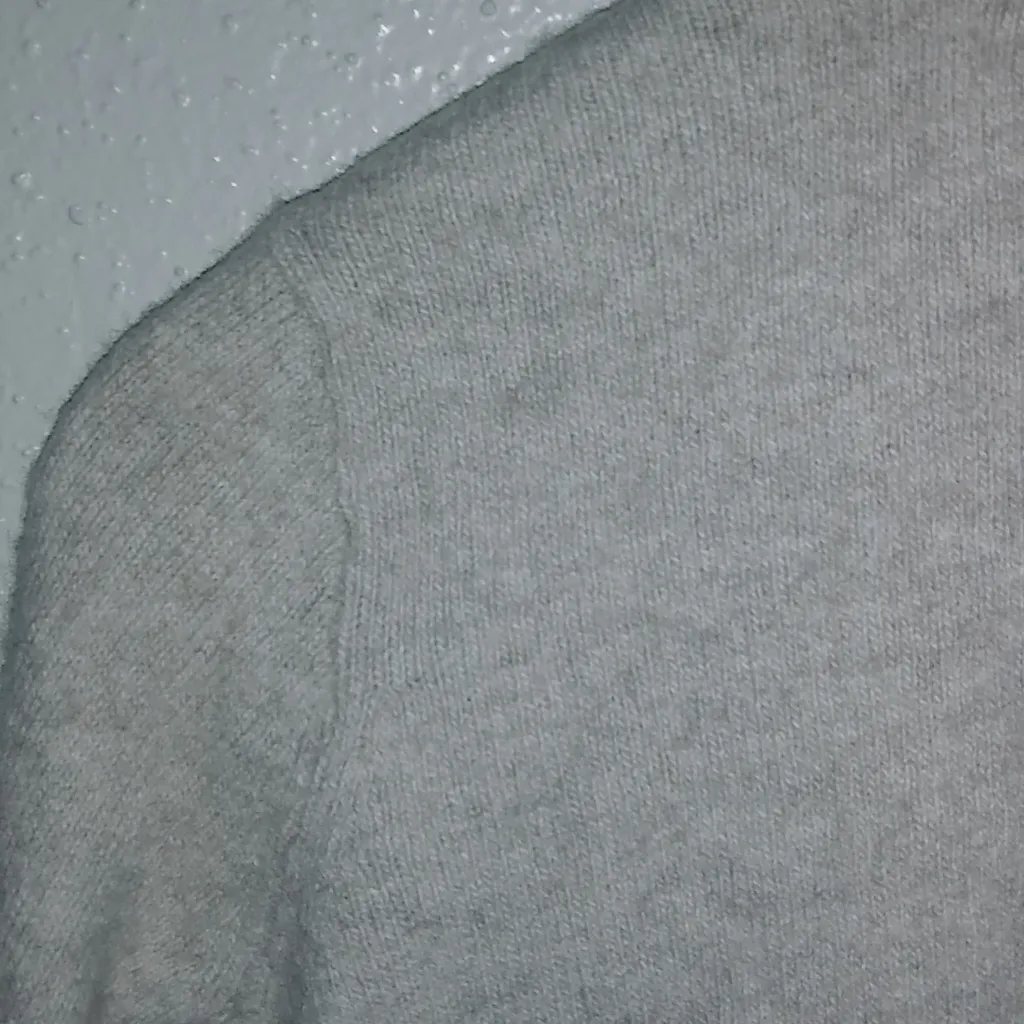 Wallace M Vintage Scottish Gray Waffle Front Pocketed Button Cardigan Sweater Size M - Image 5