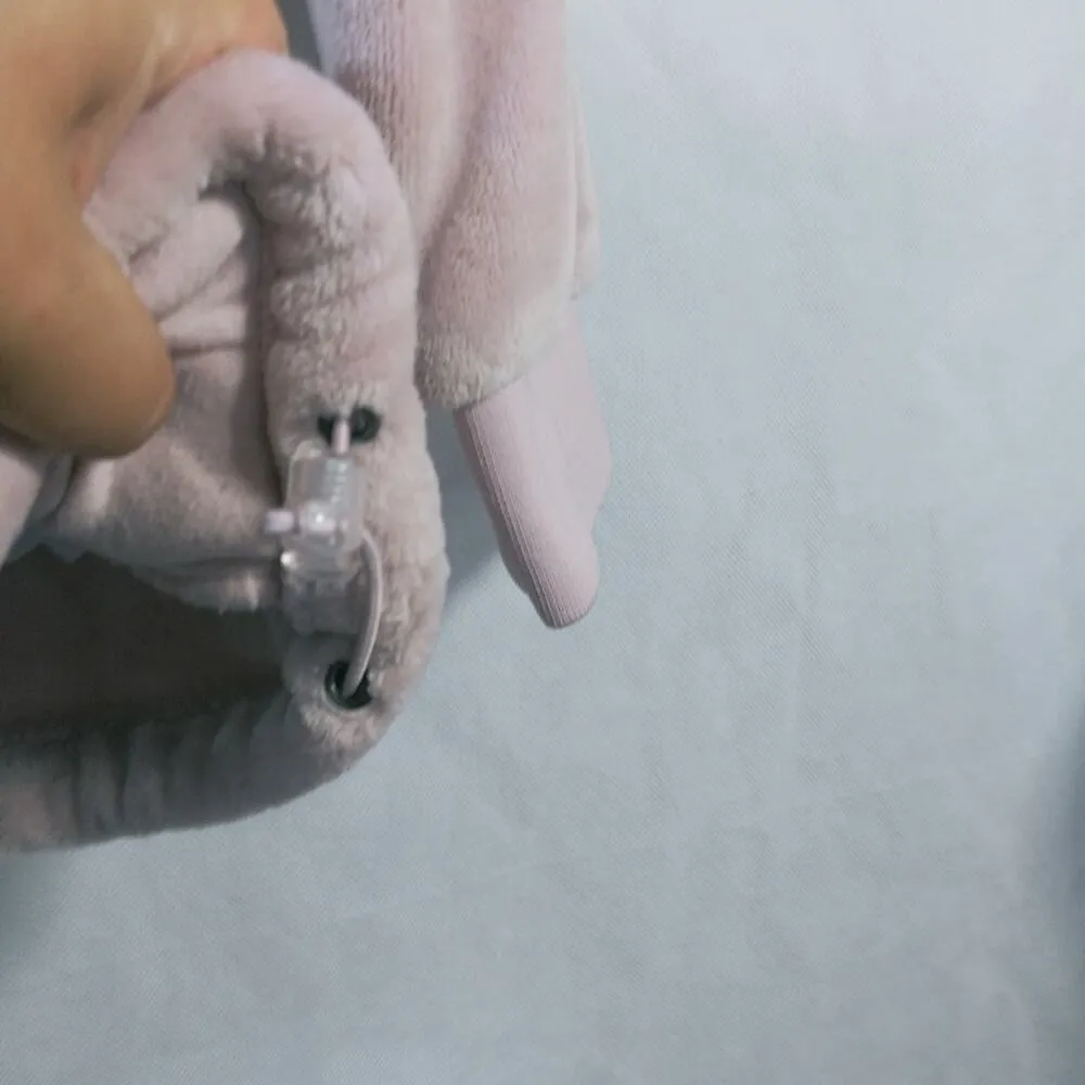 Ideology Womens Pink Faux-Fur Quarter-Zip Hoodie, Shimmer Size M - Image 6