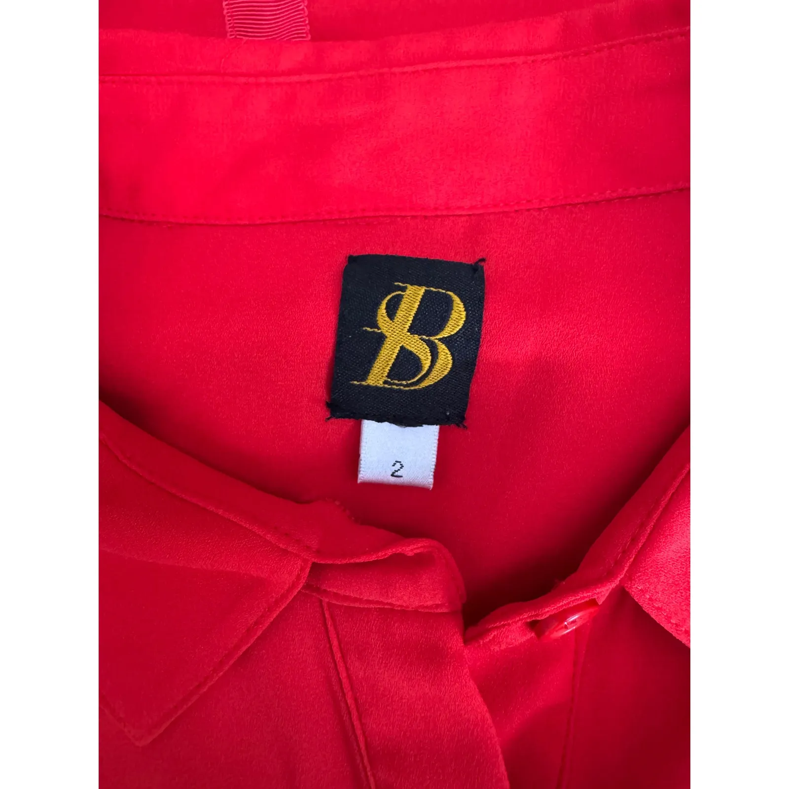 Sachin & Babi‎ Red Sleeveless Tiered Casual Dress Collared Party Size 2 - Image 9