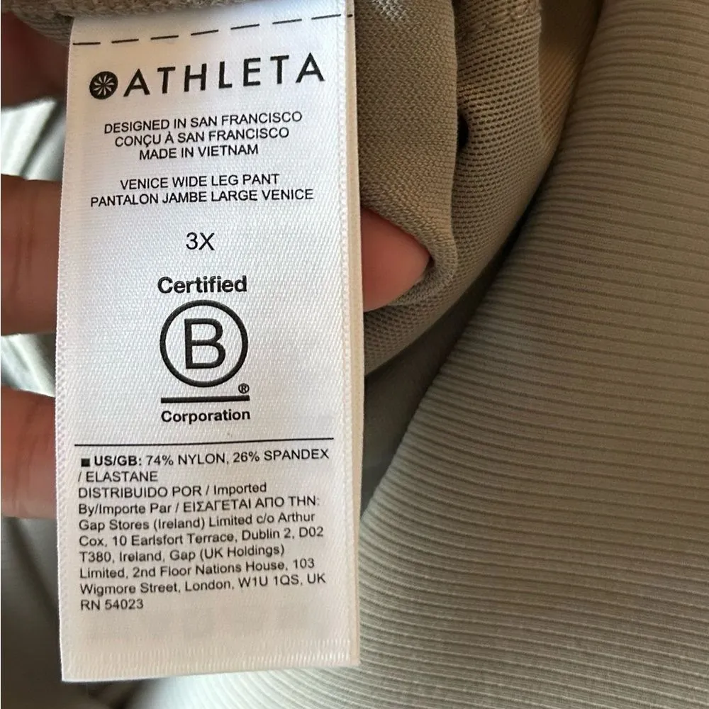 Athleta Venice Wide Leg Pants Taupe SIZE 3X Style 982868 NEW 109.00 - Image 12