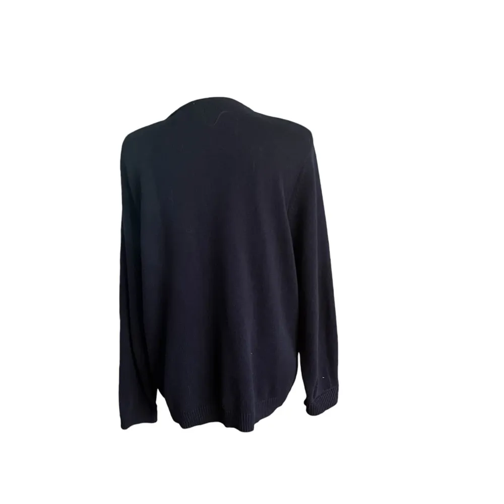 Vintage Liz Claiborne Argyle Sweater Cardigan. Size PL. - Image 4