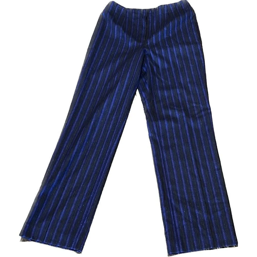 Carlisle dress pants women’s 4 wool, cashmere, blend, multicolor, striped - Image 1