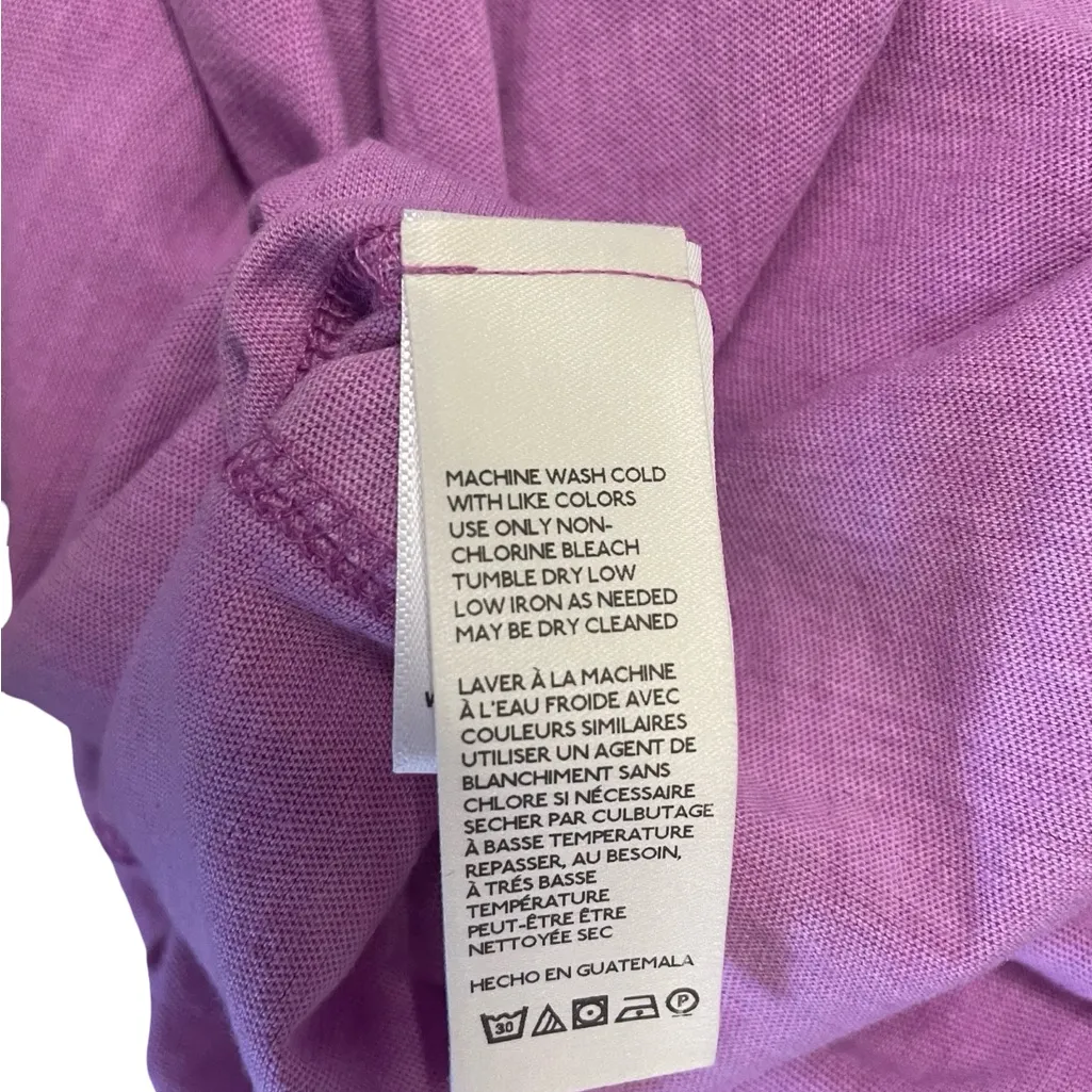 Free People We The Free Arlo Oversized V-Neck Pocket Tee Orchid Purple M - Image 8