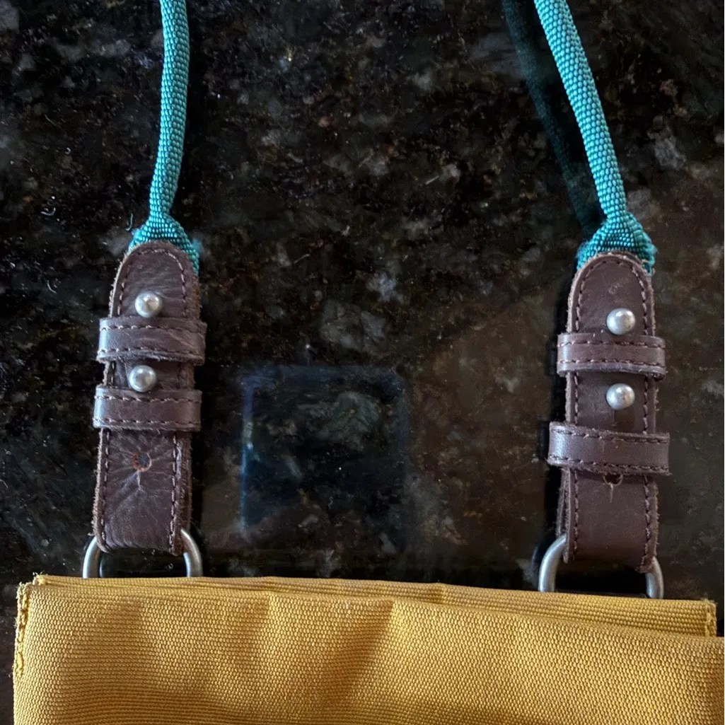 Chic Woven Crossbody Bag with Yellow Accent - Image 11