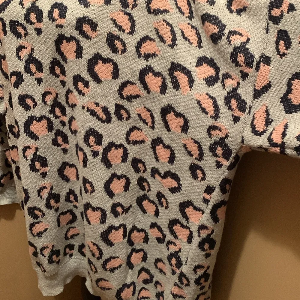 Hayden open front cheetah print cardigan duster 2XL/3XL gray/pink/black - Image 12