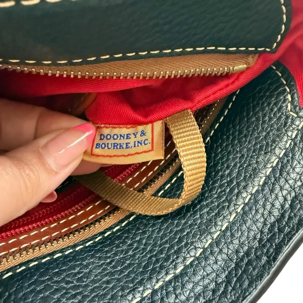 Dooney & Bourke Pebble Collection Small Lexington Leather Shopper Tote Bag Black - Image 10