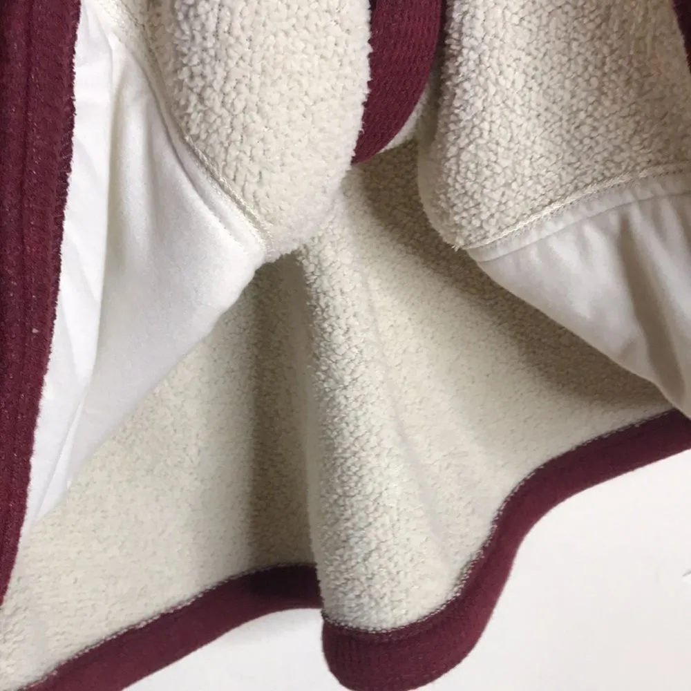 L.L. Bean snap button long sleeve fleece cozy sweater size XL reg - Image 8