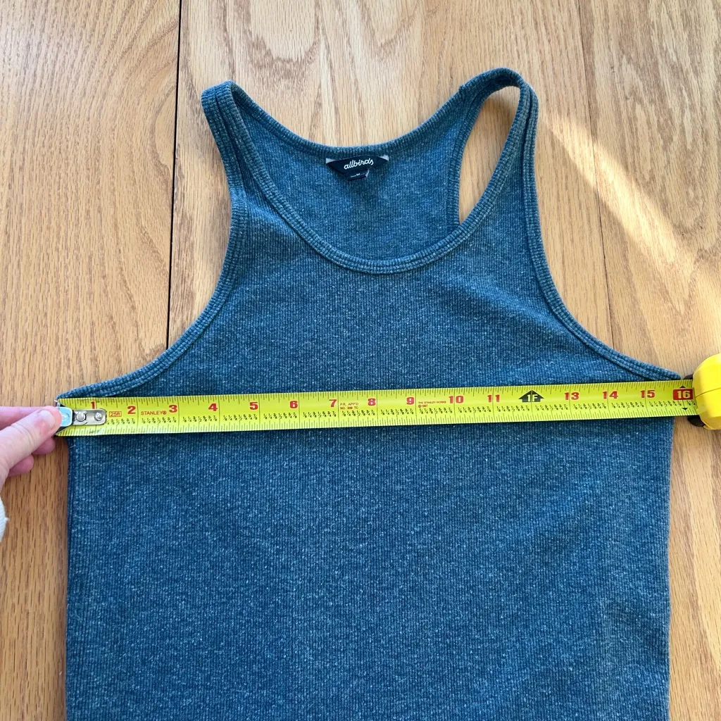 Allbirds The Ribbed Long Maxi Dress Shadow Women’s Size Medium Tank Sleeveless - Image 5