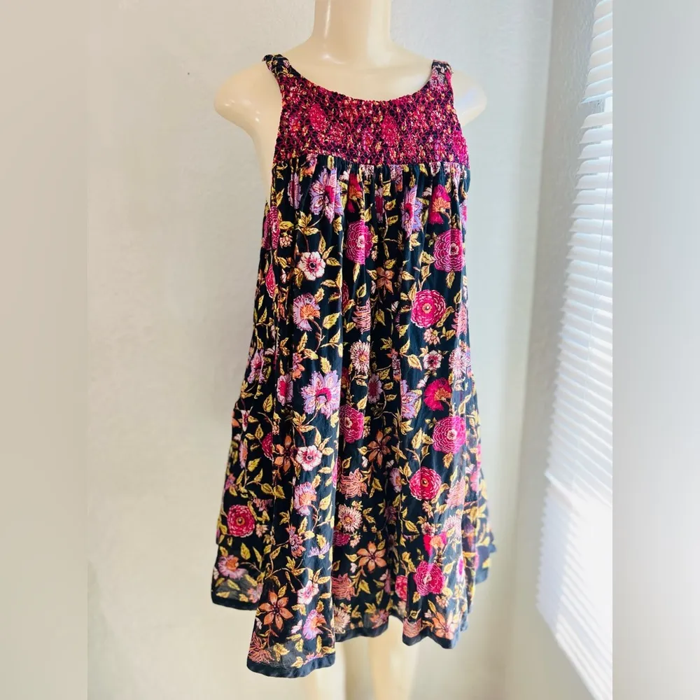 Free People Bohemian Floral Swing indie , hippie Dress Size medium  Flowy beauti - Image 7