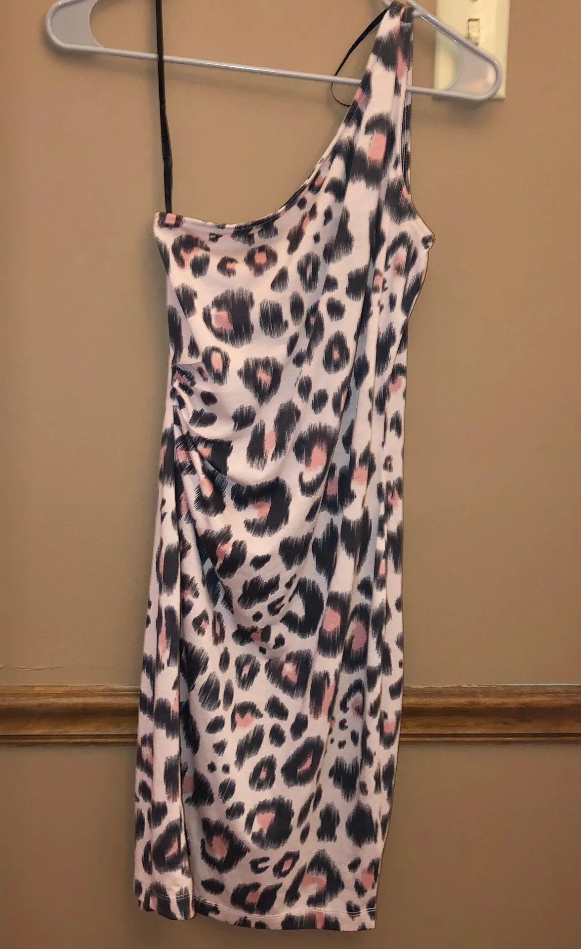 Asymmetrical Leopard Dress S - Image 2