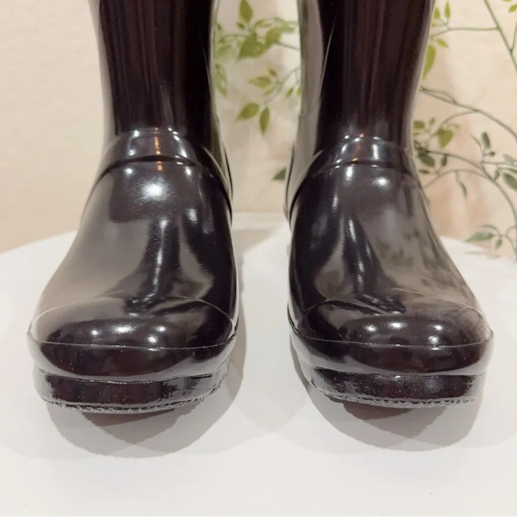Hunter Women's Original Tall Gloss Rain Boots Knee High Size US8 NWOB - Image 3