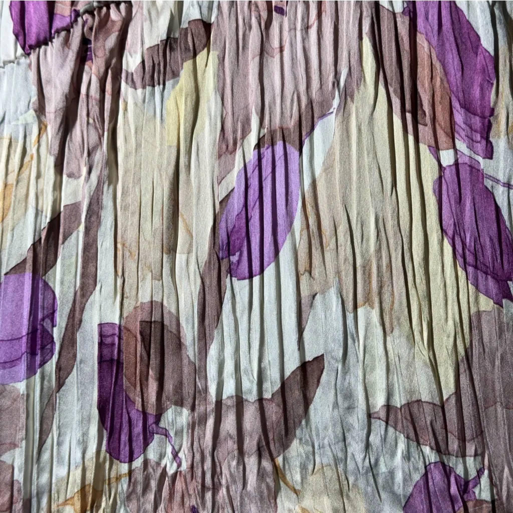 Vince • Nouveau Magnolia • Crushed Cami Midi Dress • Sz XL • MSRP $495 - Image 7