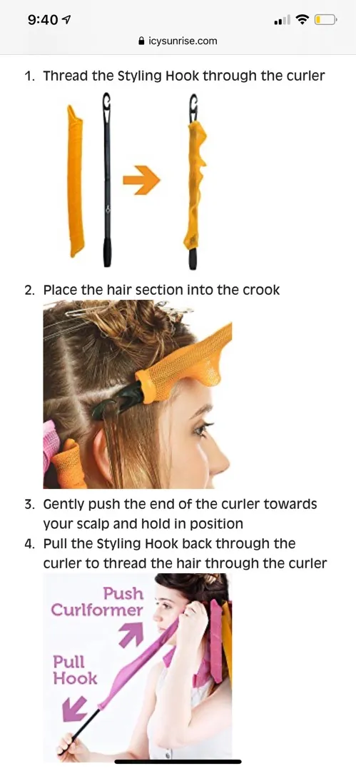 Nordstrom 40 Pcs Heatless Hair Curlers - Image 7