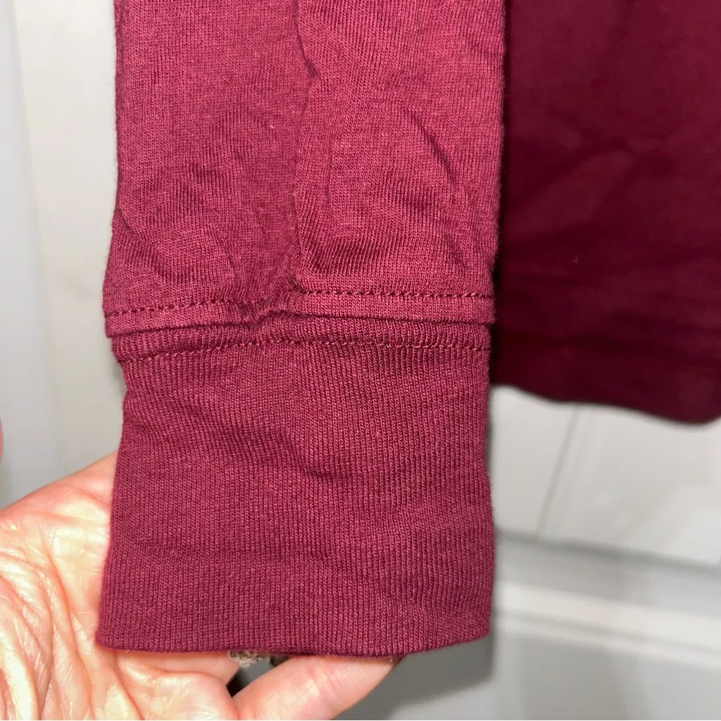 Fall Pumpkin Long Sleeve Tshirt Women’s Medium Red - Image 3