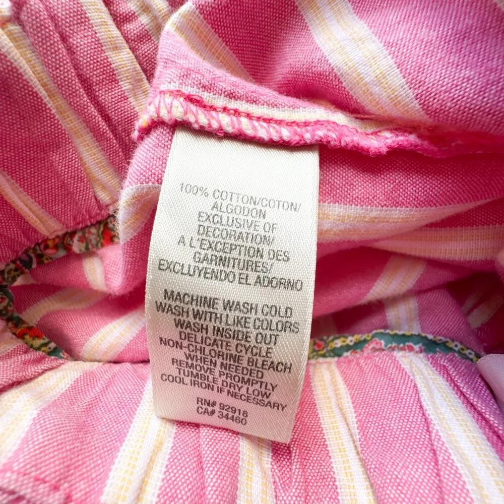 Juicy Couture Pink Stripe Love from Juicy Capri Pants Size Medium - Image 6