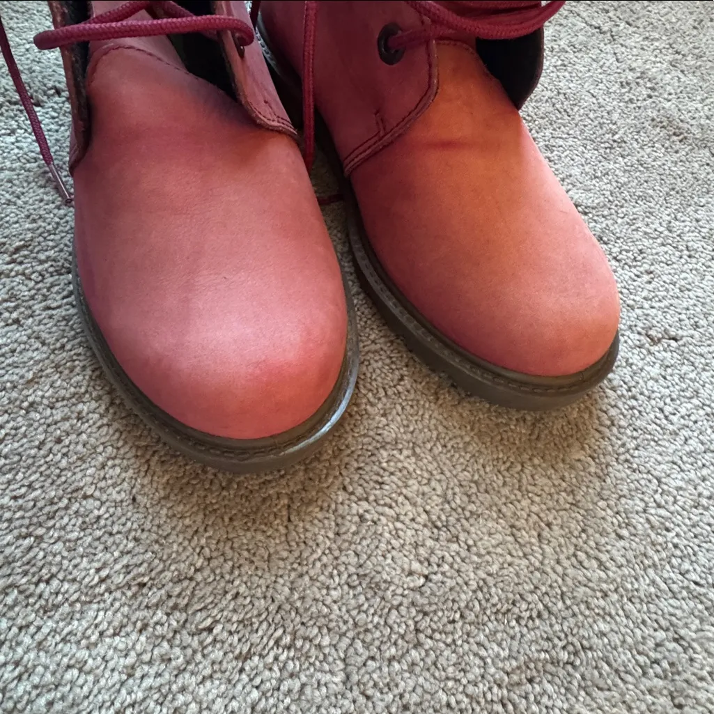 Timberland Maroon Boots SIZE 5M - Image 9