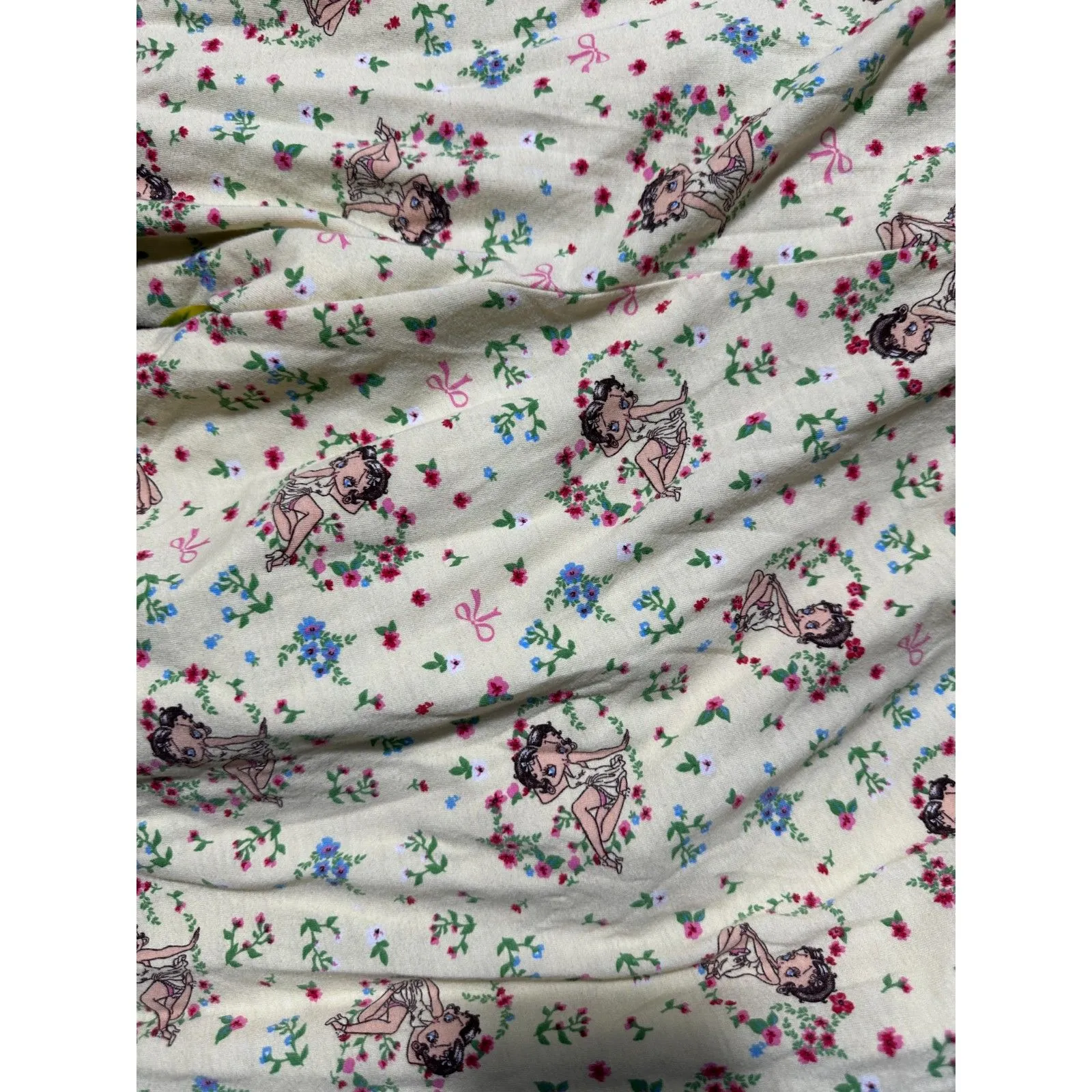 Betty Boop Yellow Graphic PJ Pants Size XXL - Image 3