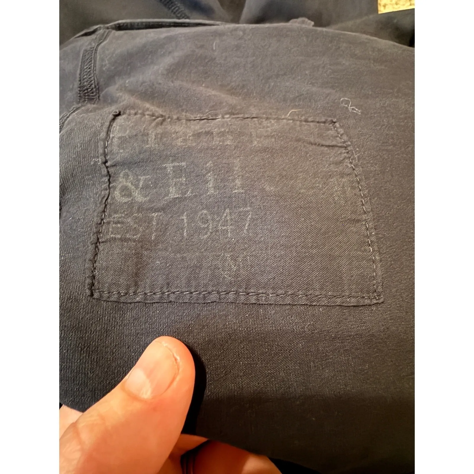 Frank & Eileen Murphy Cropped Trouser Pants Size Medium Navy Stretch Slim Fit - Image 6