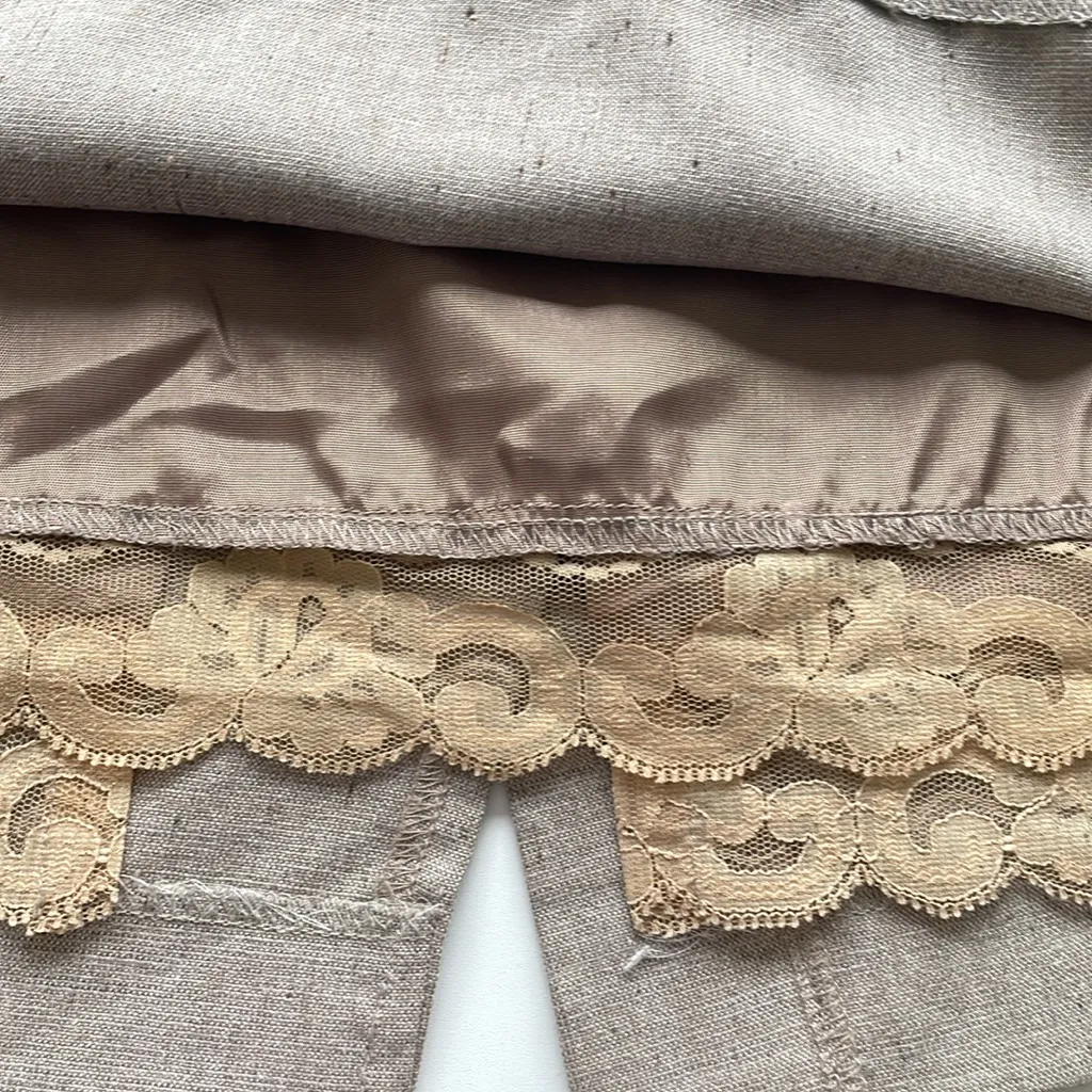 Trina Turk  Tan Lined Skirt 10 - Image 4