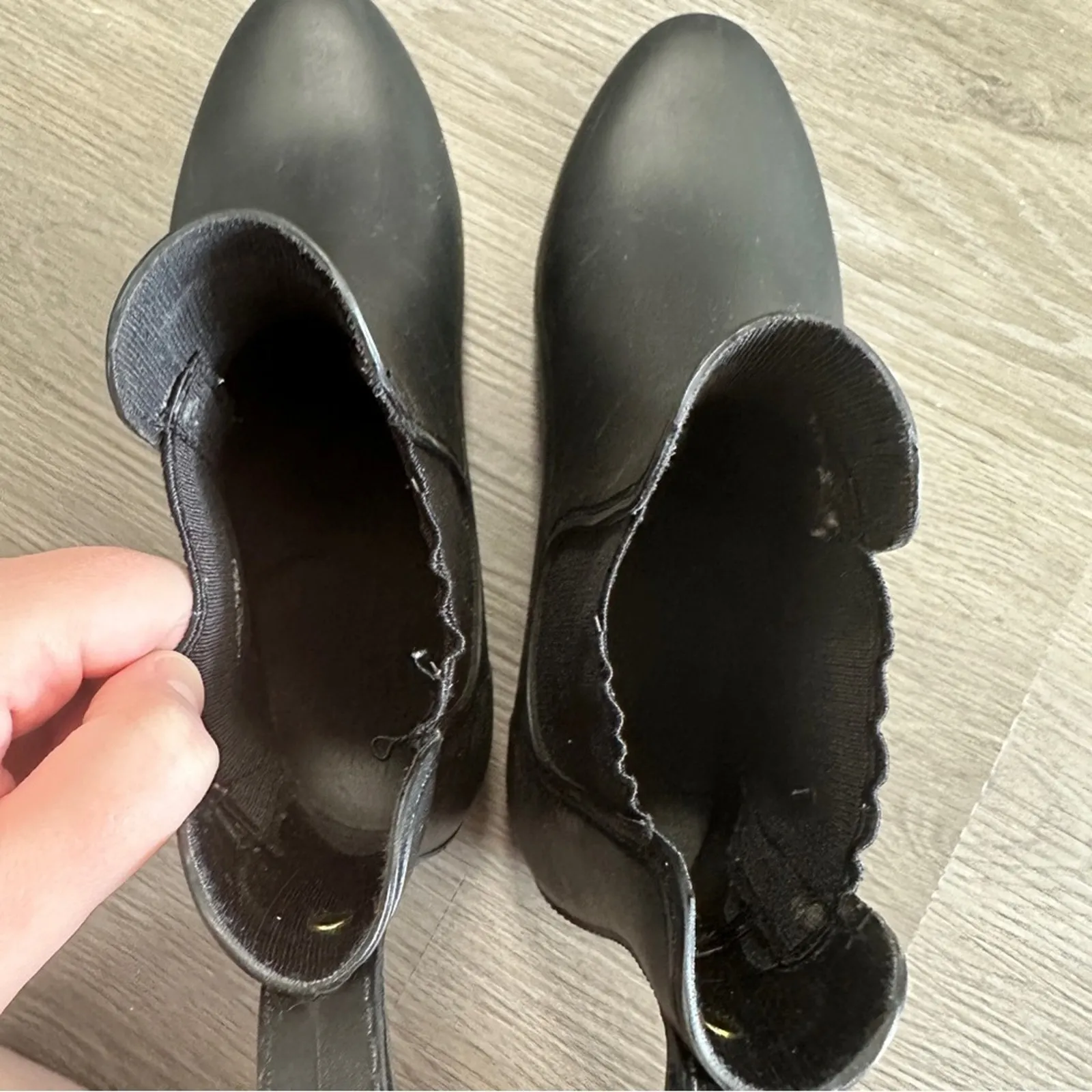 Sam‎ Edelman Tinsley Women's Black Matte Pull On Ankle Rain Booties Size 8 - Image 7