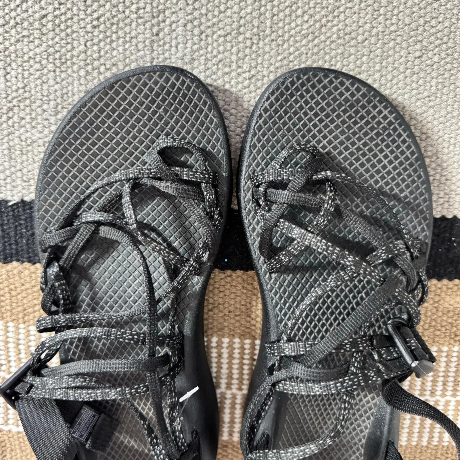 Chaco Women's ZX/3 Classic Hiking Camping Sandal Women 9 Black Gorpcore Comfort - Image 2