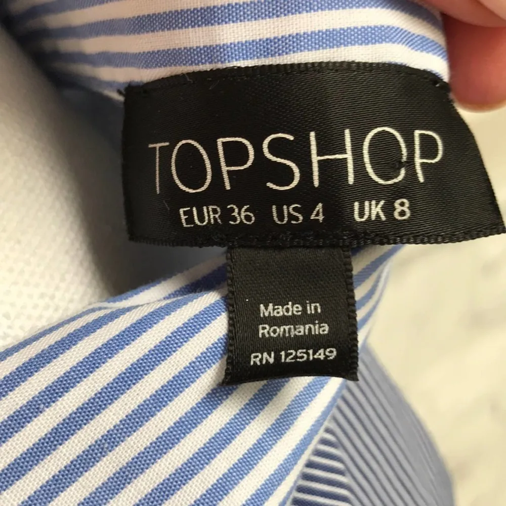 Top Shop button down wrap blouse size 4 - Image 7