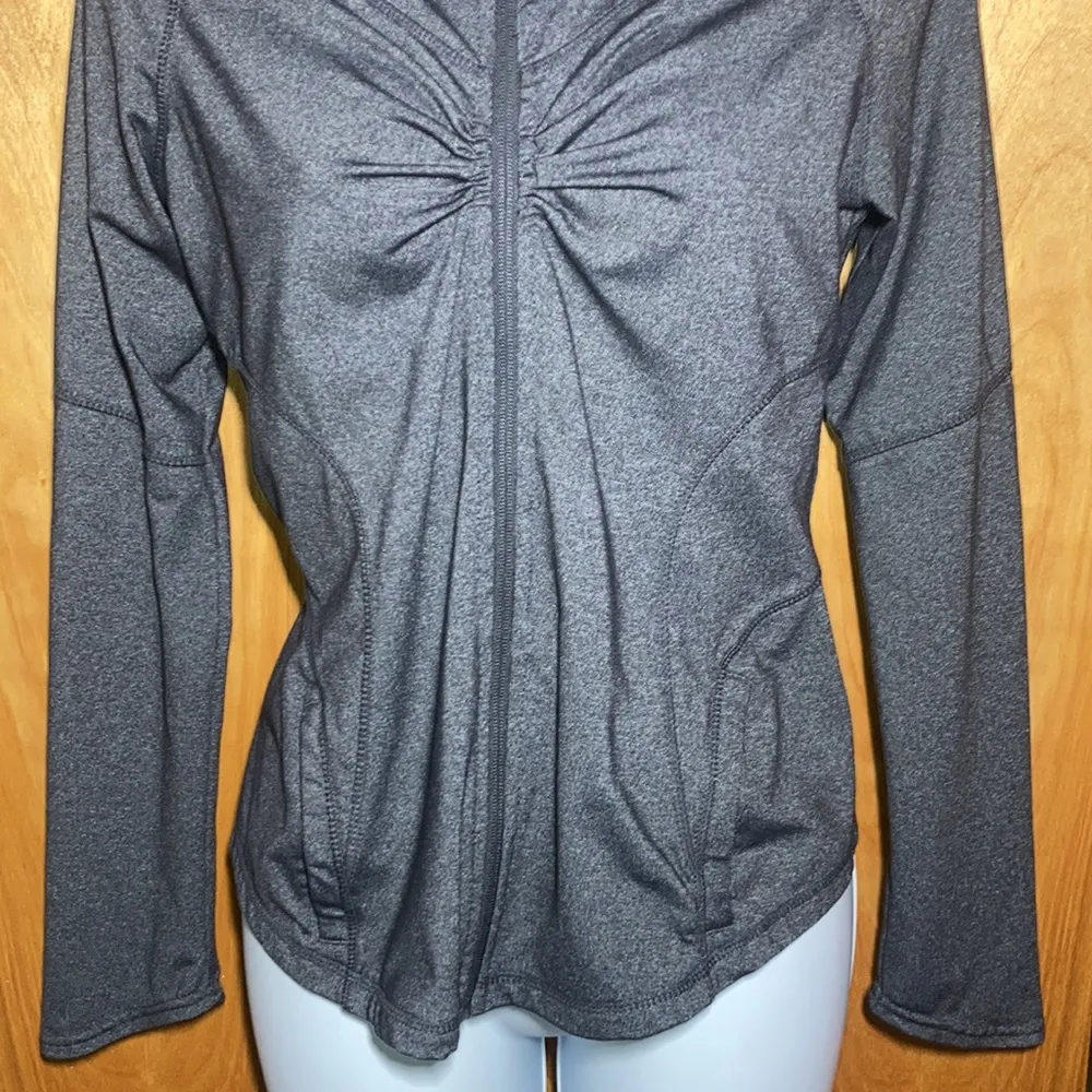 Dark Gray Kyodan Athletic Work Out Jacket Size Small - Image 3