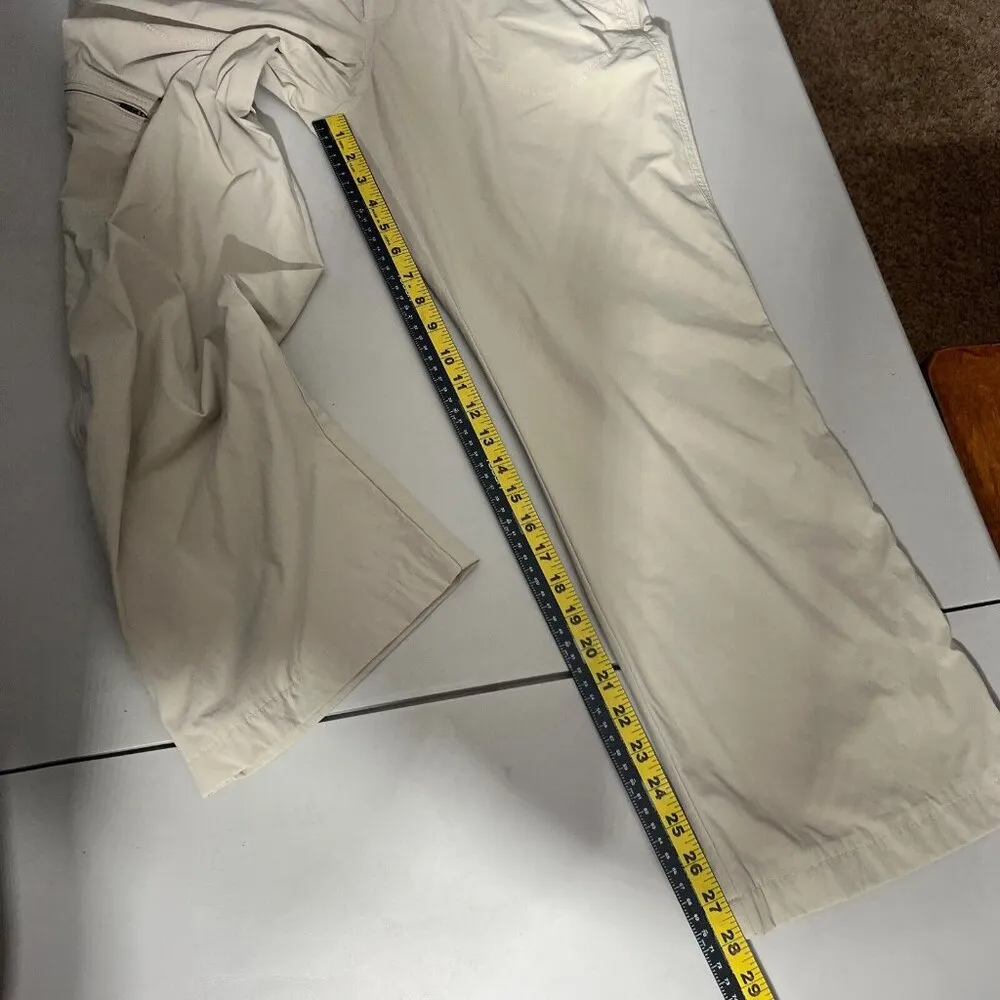 Eddie Bauer Pants Womens 14 Tall Beige Travex Hiking Outdoor Gorpcore Travel 14T - Image 4