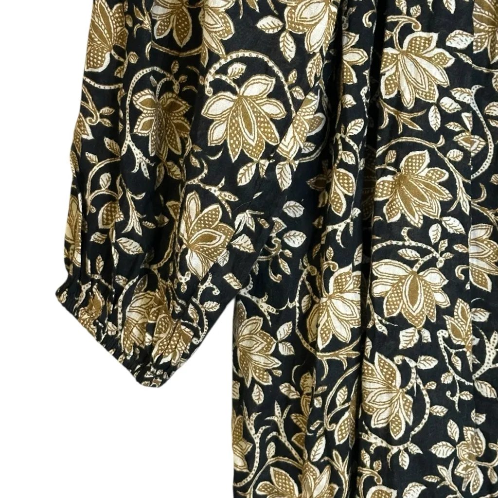 THE‎ GREAT. SWIM Black Brown Tan Swim Coverup Dress NWT Size 2/US Medium Beachy - Image 4