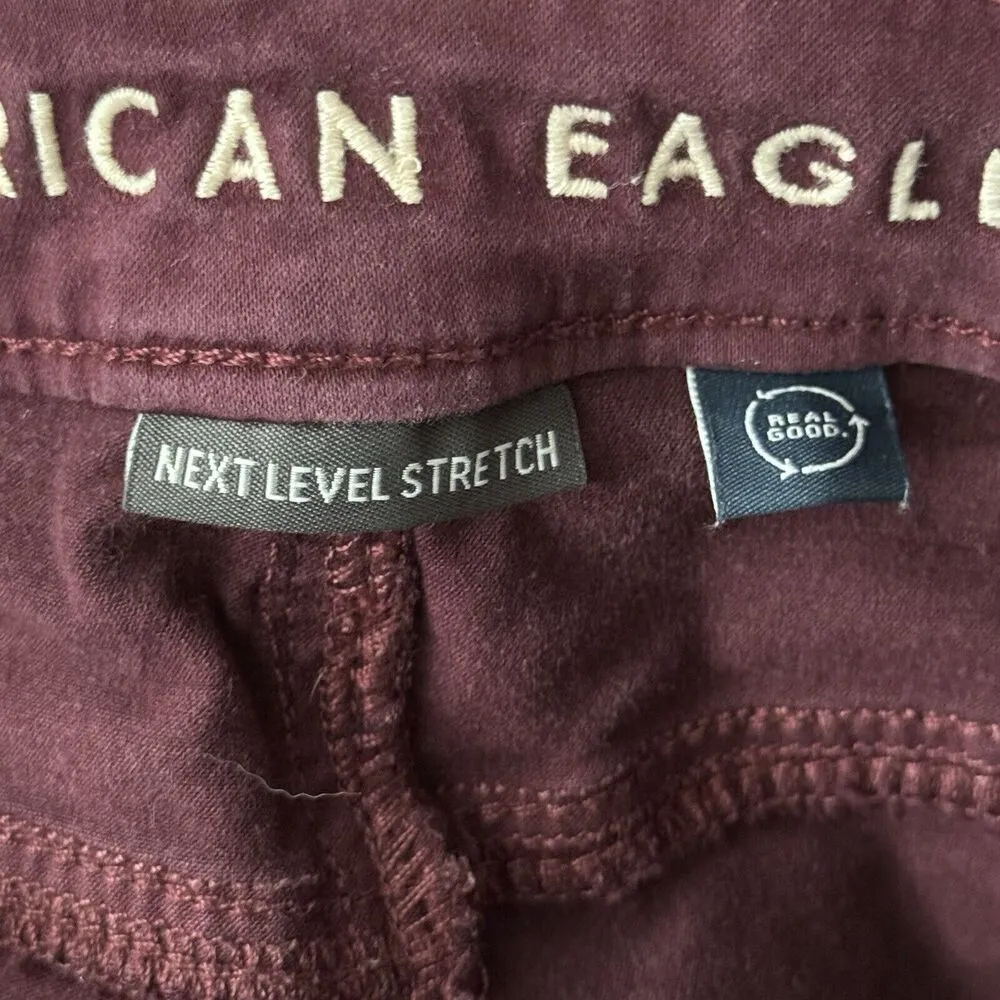 American Eagle Jeans Womens 00 Purple Skinny Super Stretch Casual Basic Everyday - Image 8