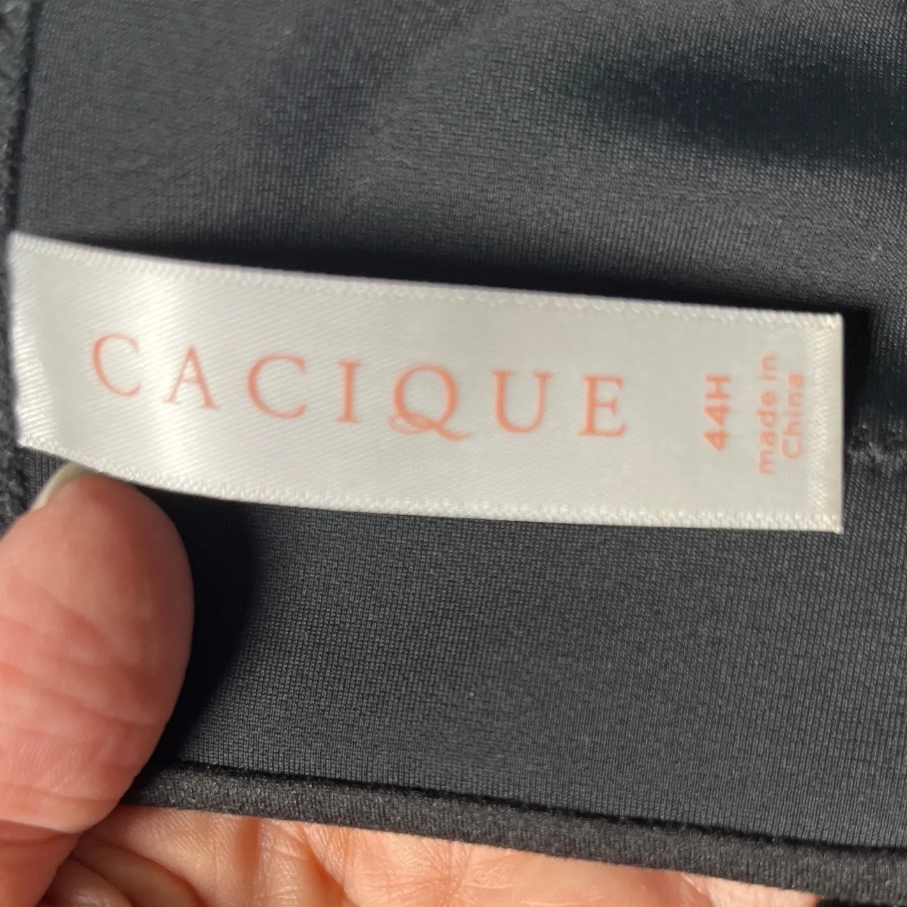 Cacique 44H Black Lightly Lined‎ Full Coverage Back Smoother Bra - Image 3