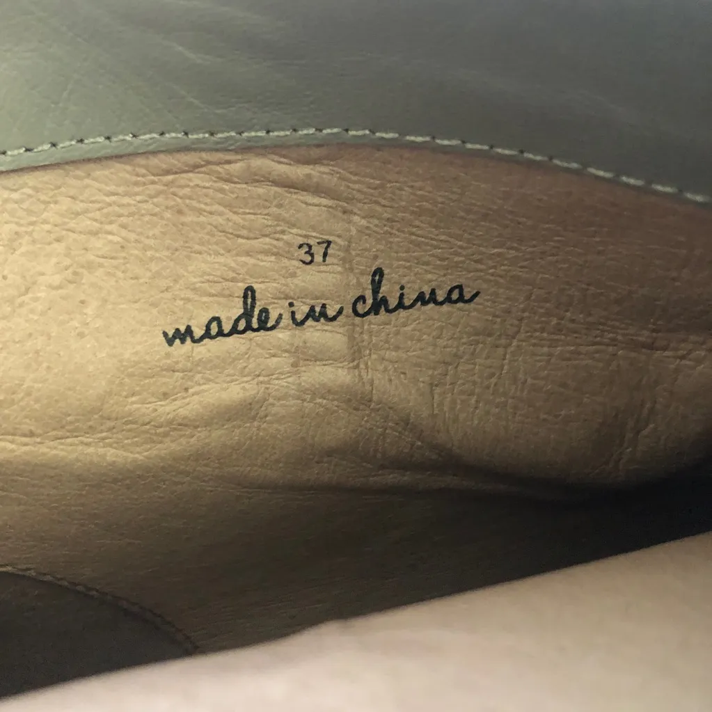 C Joie Lucy Gray Suede Leather Embellished Flat Stud Women Ankle Boots Size 7 - Image 11